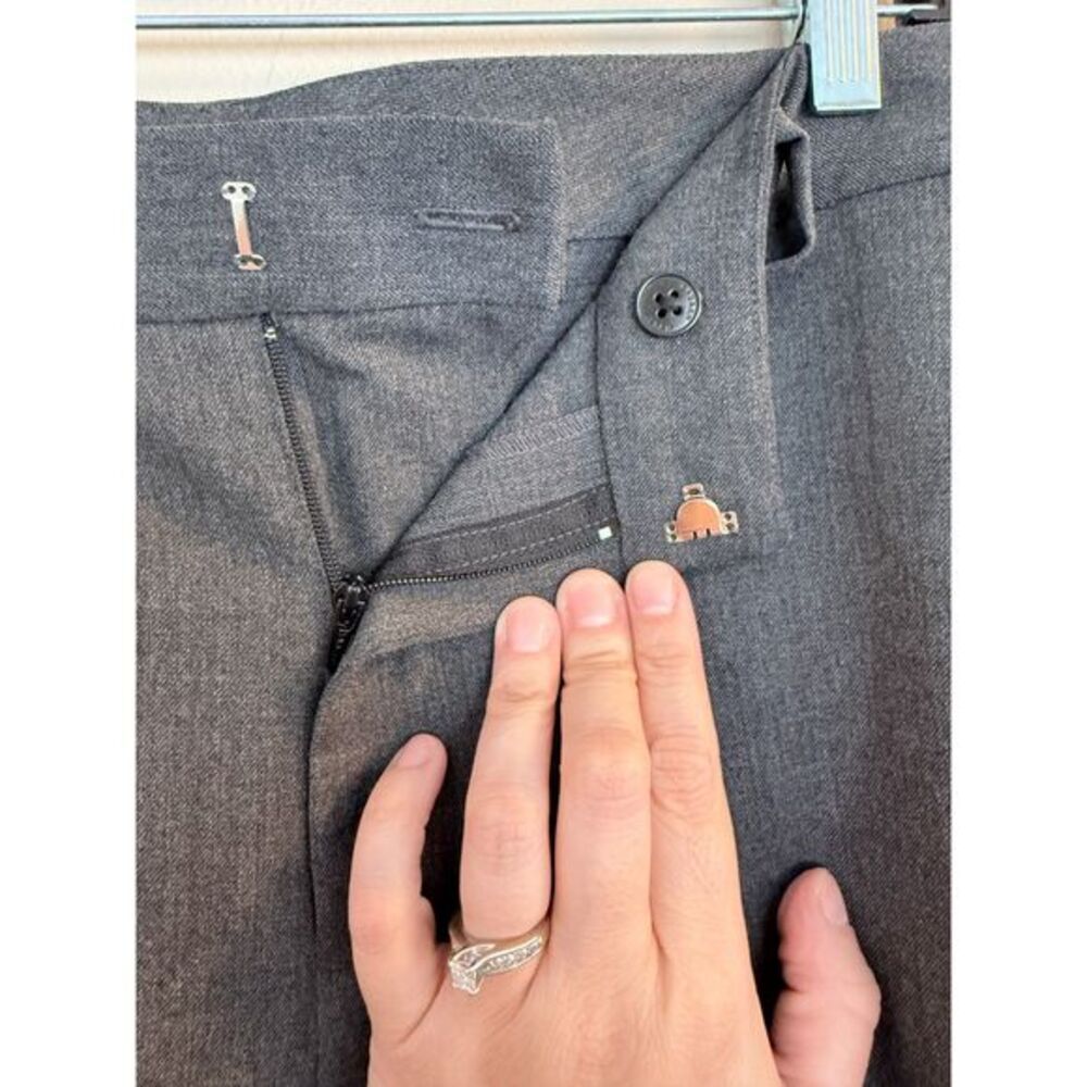 Lauren Ralph Lauren Gray Wool Blend Petite‎ Trousers - Size 12P